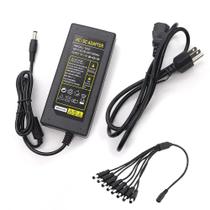 Adaptador de alimentação para câmera de segurança Tnuocke 12V 5A com divisor