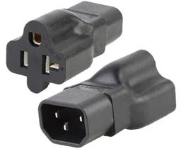 Adaptador de alimentação Toptekits C14 15A para T Blade 20A 125V Adaptador de alimentação Toptekits C14 15A para T Blade 20A 125V