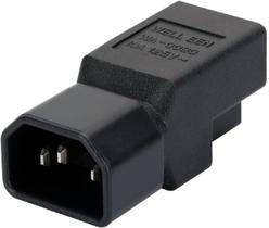 Adaptador de alimentação Toptekits NEMA 5-15R para C14 IEC C14 Macho Adaptador de alimentação Toptekits NEMA 5-15R para C14 IEC C14 Macho