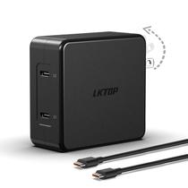 Adaptador de alimentação USB-C de 100 W com carregamento rápido de porta dupla para DJI