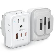 Adaptador de alimentação VINTAR PD 35W, plugue dobrável do Reino Unido com USB-C Adaptador de alimentação VINTAR PD 35W, plugue dobrável do Reino Unido com USB-C