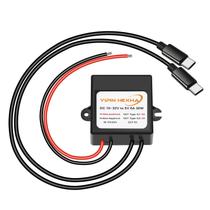 Adaptador de Alimentação YIPIN HEXHA - DC 12V/24V para 5V 6A 30W com USB-C
