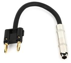 Adaptador de alto-falante Hosa BNP-116BK 6,35 mm TS Feminino para Dual Banana