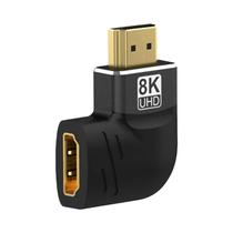 Adaptador De Ângulo Reto 8k Hdmi 2.1 Conversor Macho Para Fêmea Para Tv Laptop Pc Monitor Extensão