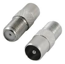 Adaptador De Antena P/tv E Dvd Portátil Pino Europeu 50pçs Prata Adaptador De Antena P/tv E Dvd Portátil Pino Europeu 50pçs Prata