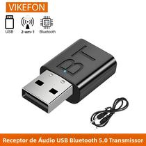 Adaptador De Áudio Bluetooth 5.0 2 Em 1 Receptor Transmissor USB Para Carro TV Computador Conversor Adaptador De Áudio Bluetooth 5.0 2 Em 1 Receptor Transmissor USB Para Carro TV Computador Conversor