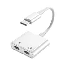 Adaptador De Áudio E Carregamento Tipo C Para 3.5mm 2 Em 1 Conector USB C Aux Para iPhone Samsung Adaptador De Áudio E Carregamento Tipo C Para 3.5mm 2 Em 1 Conector USB C Aux Para iPhone Samsung