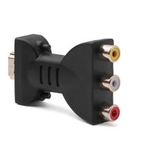 Adaptador de áudio e vídeo HDMI para 3 RGB/RCA HDMI para 3 RCA 1080P