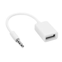 Adaptador de áudio Ejoyous 3,5 mm Jack para USB Fêmea para música automotiva
