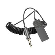 Adaptador De Áudio Estéreo Bluetooth 5.5 USB Para Conector De 3.5mm Com Microfone Para Carro