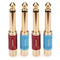 Adaptador de áudio MOBOREST RCA para conector TS Mono de 6,35 mm