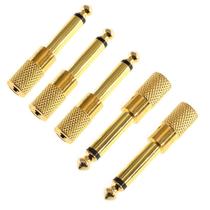 Adaptador de áudio Oiyagai 6,35 mm (1/4 polegada) macho para 3,5 mm fêmea x5