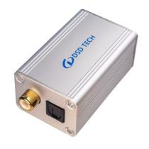 Adaptador de áudio óptico coaxial USB para TOSLINK DSD TECH SH-AU01A
