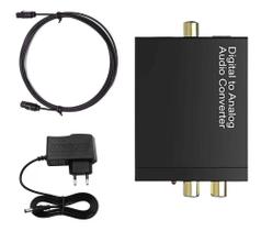 Adaptador De Audio Óptico Digital Para Rca Analógico Convert