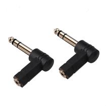 Adaptador de áudio Oxsubor 1/4" TRS Right Angle (2PCS)