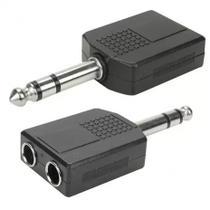 Adaptador De Áudio P10 ST X 2 J10 ST Tblack