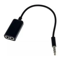 Adaptador De Audio P2 Stereo Para 2 Fones - Preto