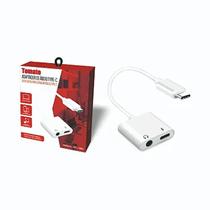 Adaptador de Áudio Type-C para Type-C Tomate MTC-7003 - Conexão de Áudio de Alta Qualidade Adaptador de Áudio Type-C para Type-C Tomate MTC-7003 - Conexão de Áudio de Alta Qualidade