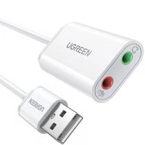 Adaptador de Áudio USB com Entrada P2 para Fone e Microfone Ugreen US205 30143