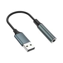 Adaptador De Áudio USB Para 3.5MM AUX Para Notebook PC Fone De Ouvido Microfone Placa De Som Externa Adaptador De Áudio USB Para 3.5MM AUX Para Notebook PC Fone De Ouvido Microfone Placa De Som Externa