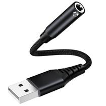 Adaptador de áudio USB para conector de 3,5 mm Paloxy com garantia de 18 meses