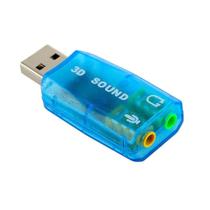 Adaptador de Áudio USB para P2, MD9, Azul - 7418