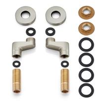 Adaptador de banheira Clawfoot gotonovo com fio de níquel escovado de 5,52 cm