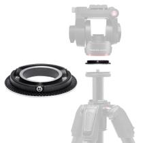 Adaptador de base plana Manfrotto 60mm para cabeça de vídeo MVH500XAH Adaptador de base plana Manfrotto 60mm para cabeça de vídeo MVH500XAH