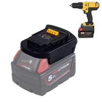 Adaptador de bateria LONG FIT Milwaukee 18V para Dewalt 20V