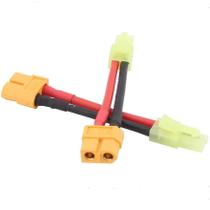 Adaptador de Bateria RC - 2 Unidades XT60, Deans, Mini Tamiya, XT30, EC3, MPX (14AWG, 4cm)