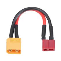 Adaptador De Bateria RC Lipo XT60 Para Conector Deans T Plug Macho/Fêmea, Cabo 14AWG 100mm, Peças Adaptador De Bateria RC Lipo XT60 Para Conector Deans T Plug Macho/Fêmea, Cabo 14AWG 100mm, Peças