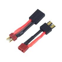 Adaptador de Bateria RC T Plug Deans - Conectores Macho e Fêmea para TRX