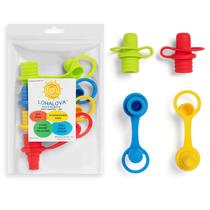 Adaptador de bico de garrafa de água Lohalova para crianças e adultos, pacote com 4 Adaptador de bico de garrafa de água Lohalova para crianças e adultos, pacote com 4