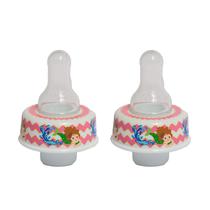 Adaptador de bico para tampa de garrafa Refresh a Baby em silicone macio, 2 peças Adaptador de bico para tampa de garrafa Refresh a Baby em silicone macio, 2 peças