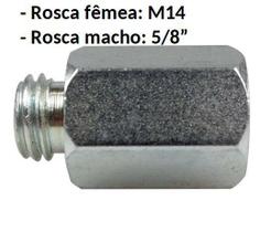 Adaptador de boina para Politriz e Lixadeira (ROSCA FEMEA M14 - MACHO 5/8) - SCHWEERS
