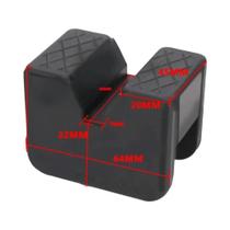 Adaptador De Borracha Para Cavalete Automotivo Com Fenda Para Suporte De Elevação De Carros - Adaptador De Borracha Para Cavalete Automotivo Com Fenda Para Suporte De Elevação De Carros -