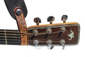 Adaptador de cabeçote com botão de alça de guitarra Walker & Williams AT-2 Adaptador de cabeçote com botão de alça de guitarra Walker & Williams AT-2