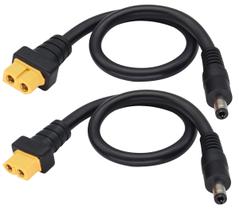 Adaptador de Cabo AAOTOKK DC 5,5x2,5mm Fêmea XT60 para Macho 5,5x2,5mm