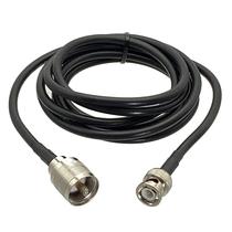 Adaptador De Cabo Coaxial RF UHF PL259 Para BNC Macho, Conector Pigtail Jumper RG58 De 6 Polegadas a