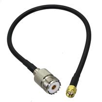 Adaptador De Cabo Coaxial UHF SO239 Fêmea Para SMA Macho RG58, Conector Jumper De 6 Polegadas a 20M Adaptador De Cabo Coaxial UHF SO239 Fêmea Para SMA Macho RG58, Conector Jumper De 6 Polegadas a 20M