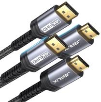 Adaptador de cabo DisplayPort para HDMI 4K UHD 6,6 pés, pacote com 2 unidades JSAUX