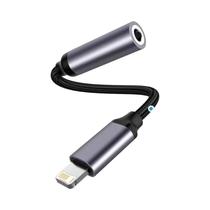 Adaptador De Cabo Jack De 3.5mm Para iPhone 12 13 14 pro Conector De Fone De Ouvido AUX Divisor De