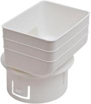 Adaptador de Calha K-TEC GUTTER SUPPLY 3x4 para Tubo de 4 Polegadas Branco Adaptador de Calha K-TEC GUTTER SUPPLY 3x4 para Tubo de 4 Polegadas Branco