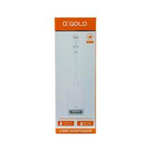 Adaptador de Câmera Alpha Gold Lightning para USB 3.0