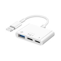 Adaptador De Câmera USB Lightning Para iPhone 3 Em 1, Porta De Carregamento USB-C Para iPhone 14 13