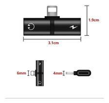 Adaptador de Carregador e Áudio Compatível Apple IPhone 7, 7 Plus, 8, 8 Plus e X 11 Pro Max