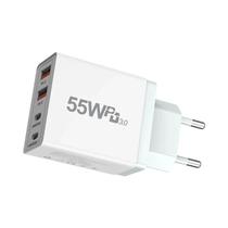 Adaptador De Carregador Rápido USB C De 55W Para iPhone 14 13 Xiaomi Huawei Samsung Plug Da UE EUA Adaptador De Carregador Rápido USB C De 55W Para iPhone 14 13 Xiaomi Huawei Samsung Plug Da UE EUA