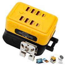 Adaptador de carregador USB portátil Pinseln Dewalt 20V Bateria de 8 portas Adaptador de carregador USB portátil Pinseln Dewalt 20V Bateria de 8 portas