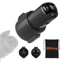 Adaptador de carregador WOLFBOX 2024 J1772 para Tesla 80amp/240Vac Preto Adaptador de carregador WOLFBOX 2024 J1772 para Tesla 80amp/240Vac Preto