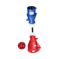 Adaptador De Carregamento Para Veículos Elétricos Azul Para Vermelho 7KW 32A Macho Para Fêmea Adaptador De Carregamento Para Veículos Elétricos Azul Para Vermelho 7KW 32A Macho Para Fêmea